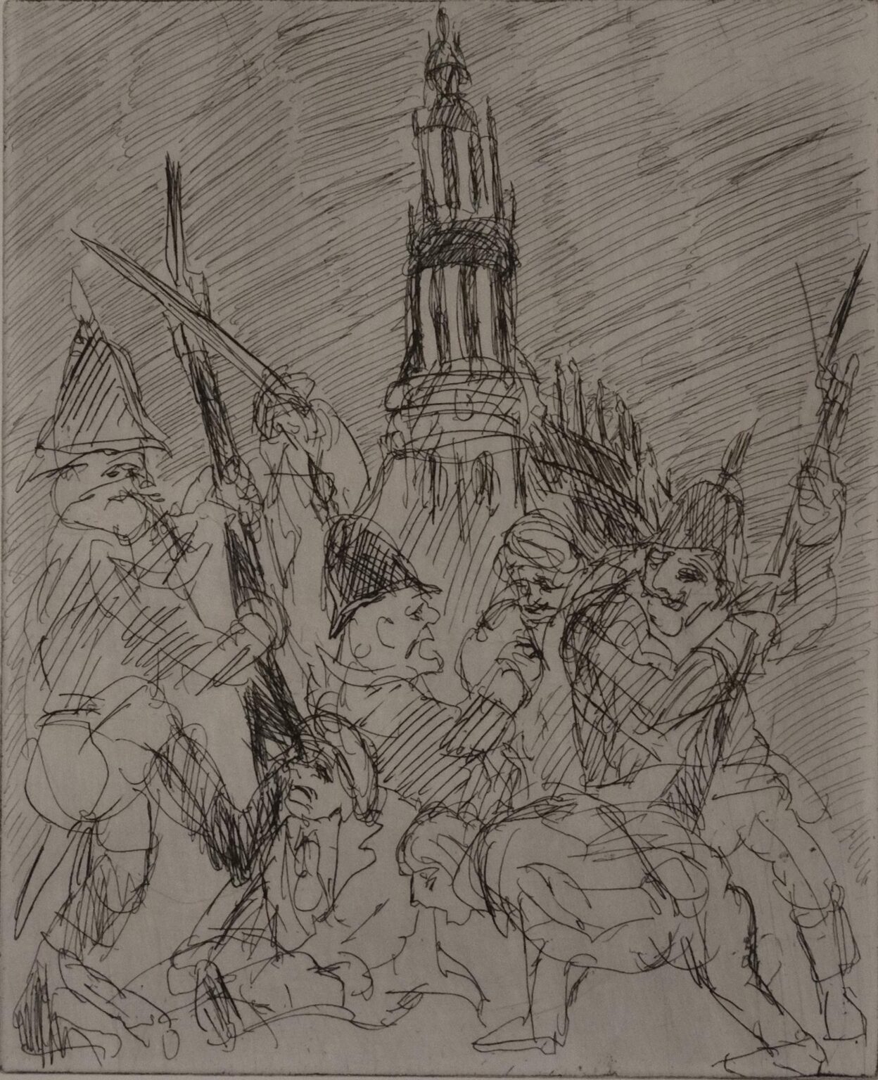 Das Ende der Revolution in Dresden - Alfred Hrdlicka 