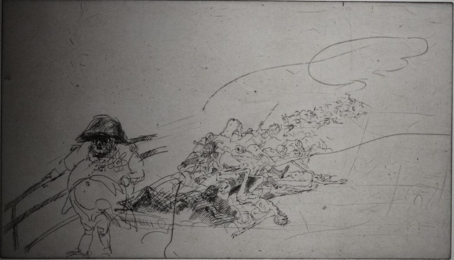 Napoleon sur le Pont de Bellerophon WVZ 1097 - Alfred Hrdlicka 