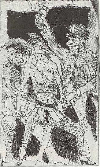 Orgie mit franz. Besatzungssoldaten WVZ 739 - Alfred Hrdlicka 