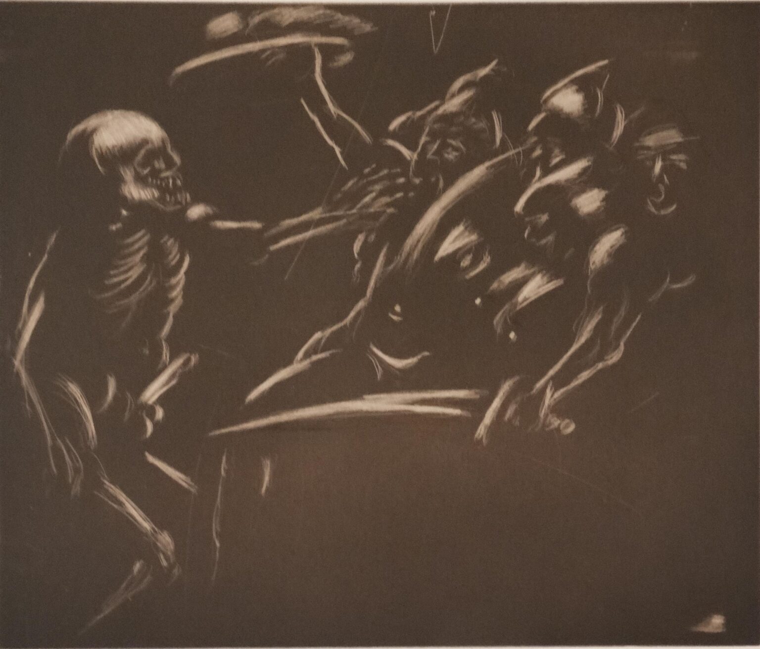 Der Tod auf der Barrikade (nach Rethel) - Alfred Hrdlicka 
