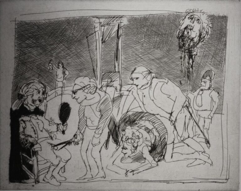 Die Nacht vor der Hinrichtung Ludwigs XVI. 21. Januar1793 WVZ 1068 - Alfred Hrdlicka 