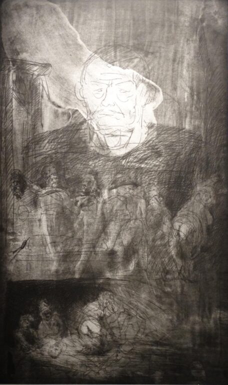 Großes Selbstportrait II - Alfred Hrdlicka 