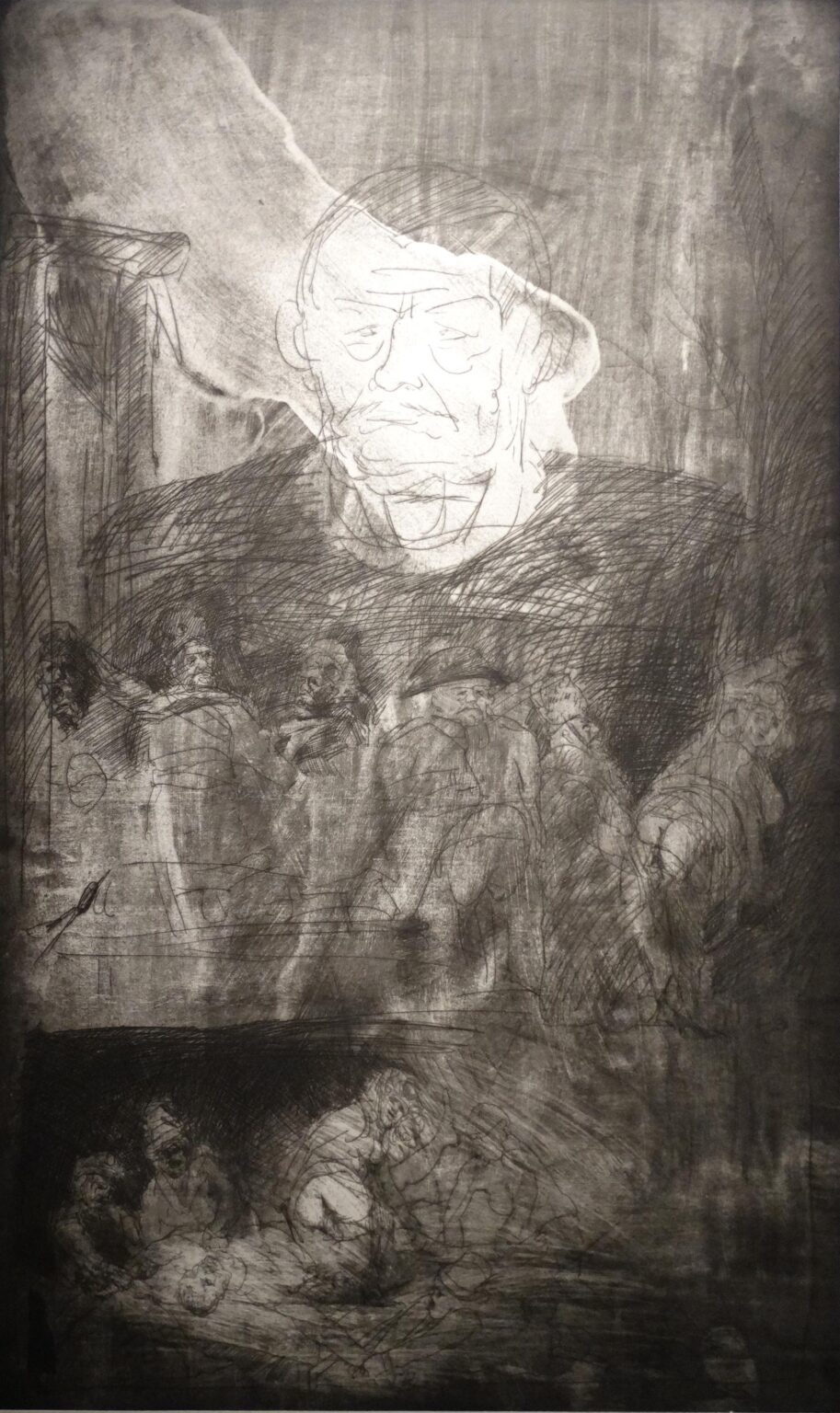 Gro&szlig;es Selbstportrait II - Alfred Hrdlicka 