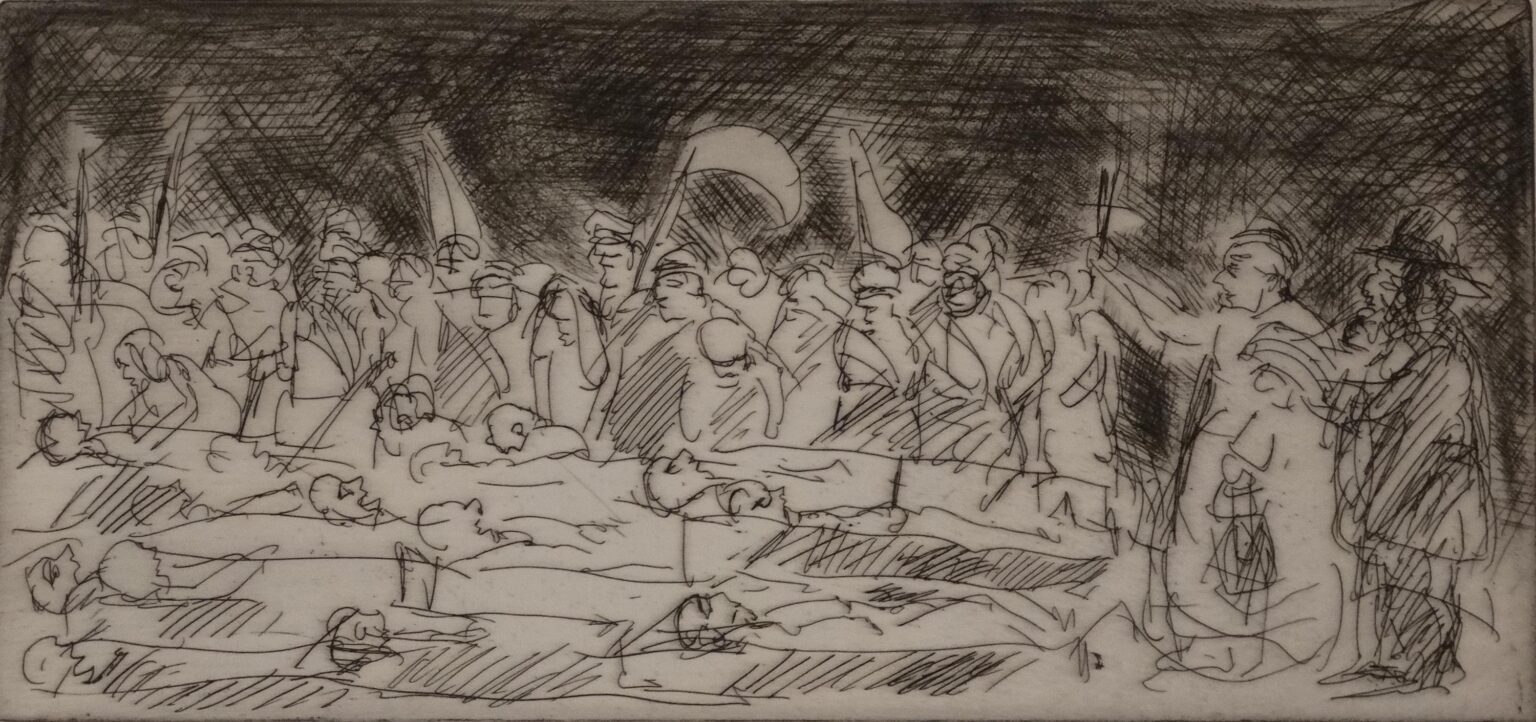 Die Begr&auml;bnisfeier der M&auml;rzgefallenen - Alfred Hrdlicka 