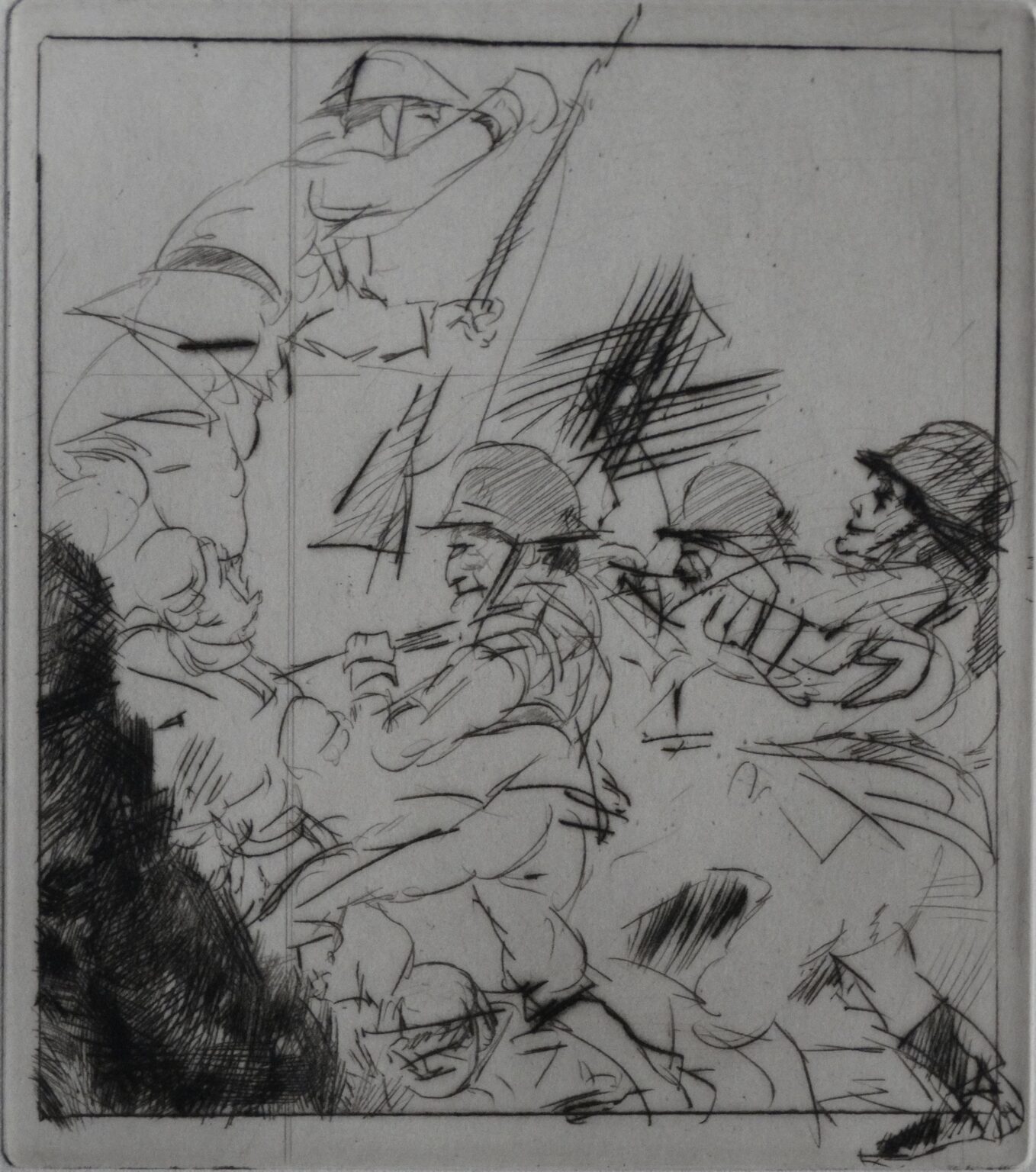Nahkampf I WVZ 1001 III - Alfred Hrdlicka 