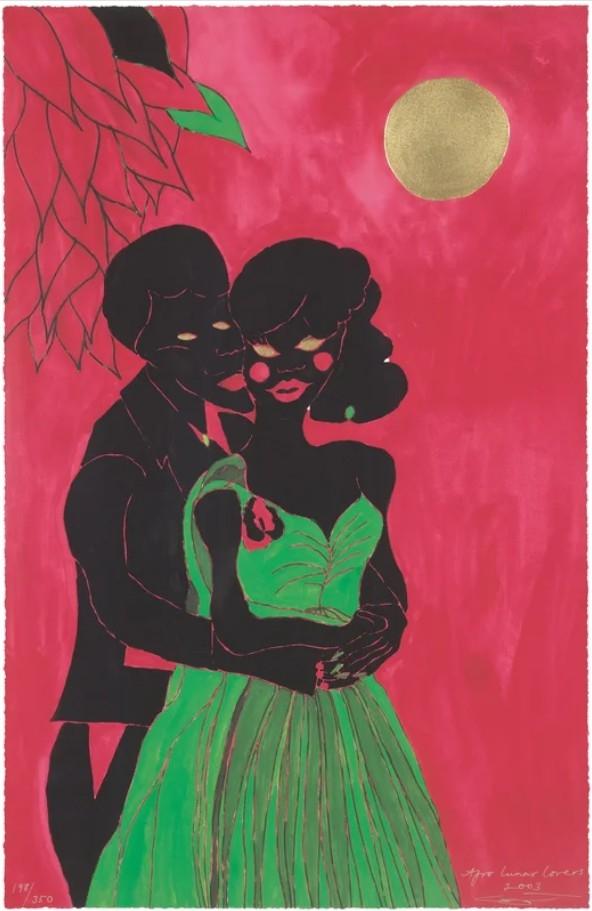 Afro Lunar Lovers - Chris Ofili 