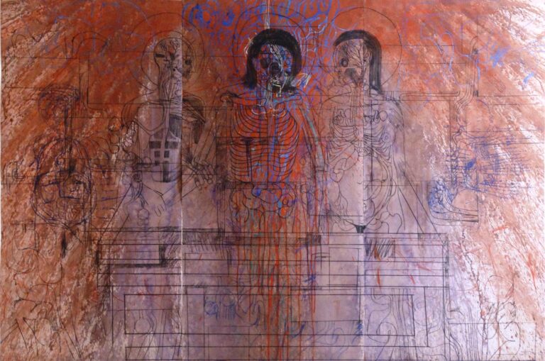 Grablegung, Triptychon - Hermann Nitsch 