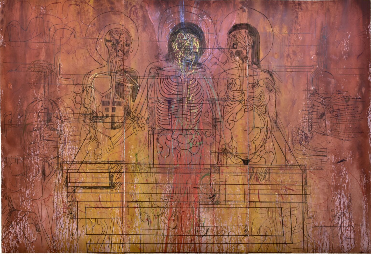 Grablegung, Triptychon #12 - Hermann Nitsch 