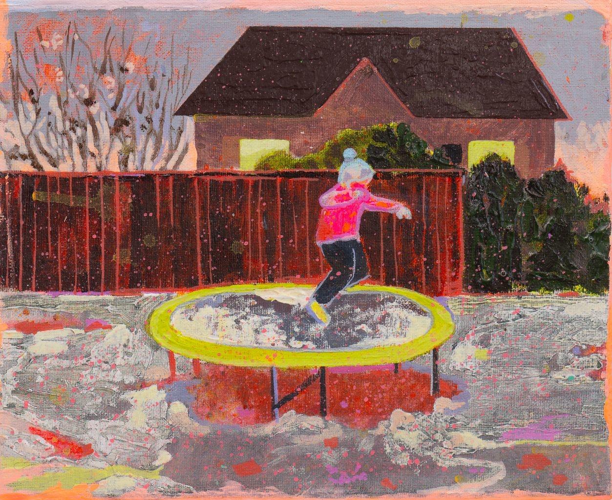 Trampolin (Girl with blue hat) - Tina Dobrajc 