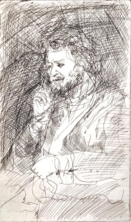 Portrait Michael Lewin WVZ 1130 - Alfred Hrdlicka 