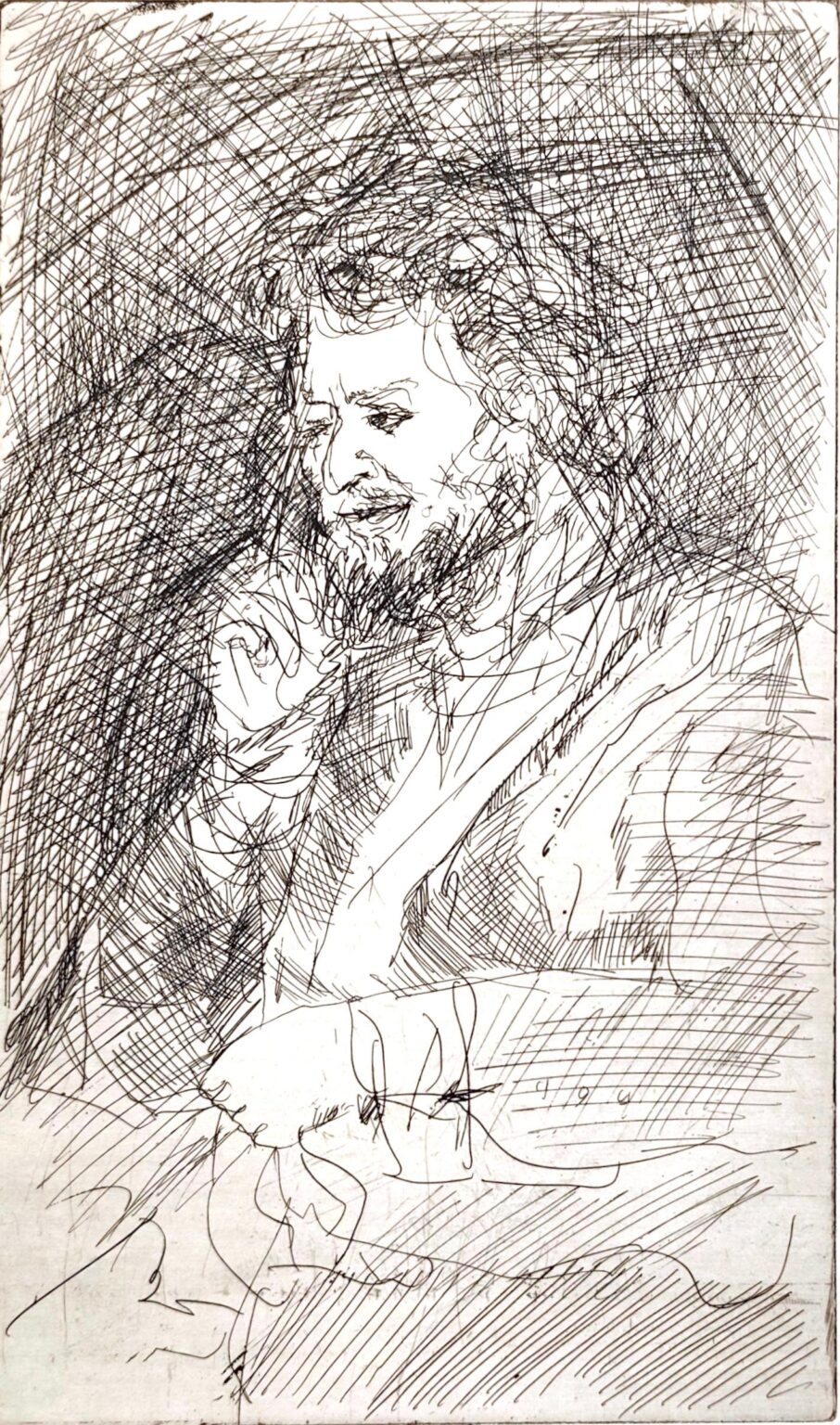 Portrait Michael Lewin WVZ 1130 - Alfred Hrdlicka 