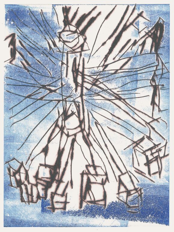 Reflexionen zu Jovan Nikolic „Zimmer und Rad“ III (Auflage 1/6)“ - Alfred Ullrich Diego Esteban Castellano Cano