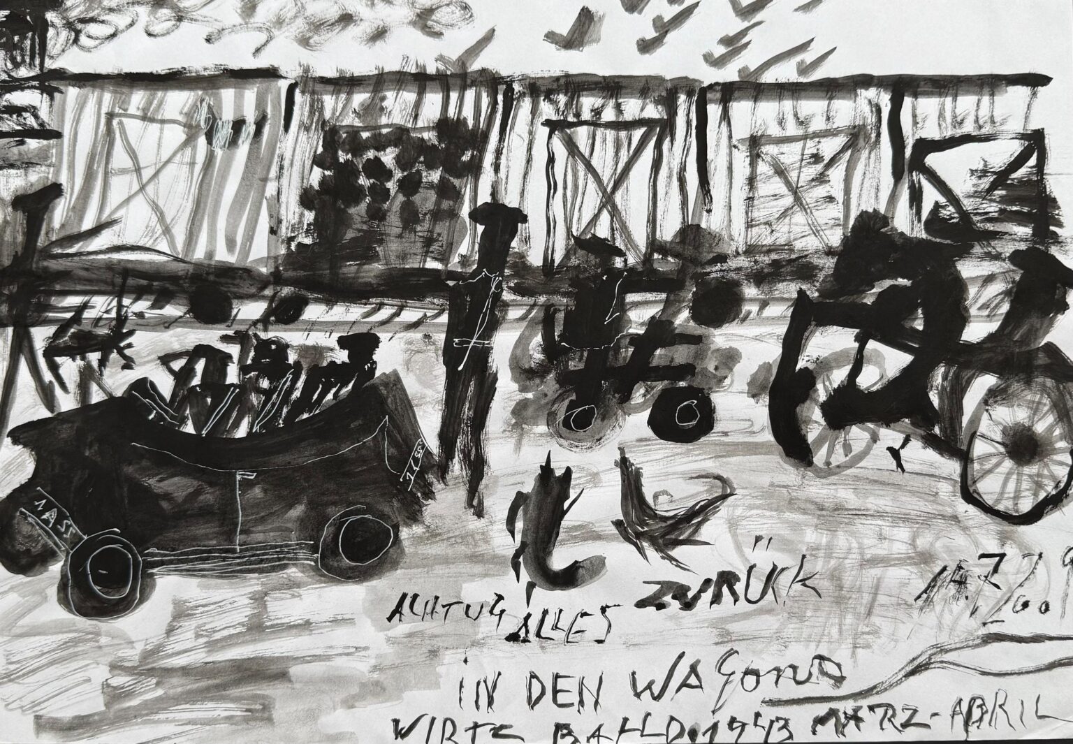 Achtung! Alles zurück in den Wagon. Wird’s bald! 1943 März-April - Ceija Stojka 