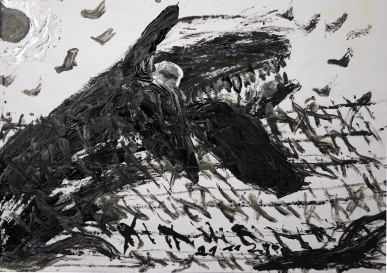 Die Angst war groß hinter dem Stacheldrahtzaun im K.Z. Auschwitz - Ceija Stojka Galerie Kai Dikhas und Künstlerin, Diego Esteban Castellano Cano
