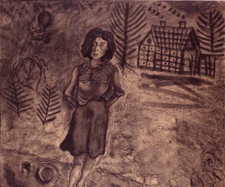 Gaisa an der Wand - Otto Pankok 