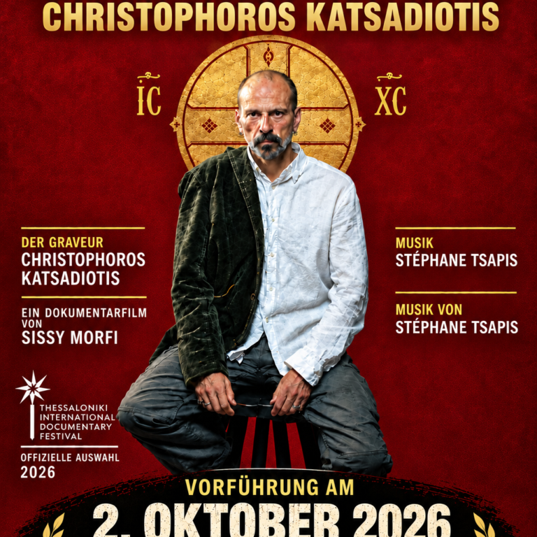 Filmvorführung und Künstlergespräch mit Christophoros Katsadiotis. Im Rahmen der Ausstellung METAMORPHOSE DES DENKENS zum 15jährigen Bestehen von Kai Dikhas. 