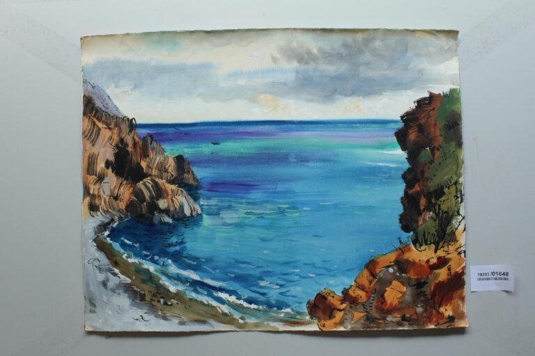Felsenküste b. Riomaggiore (Ligurische Küste) - Gerd Baukhage 