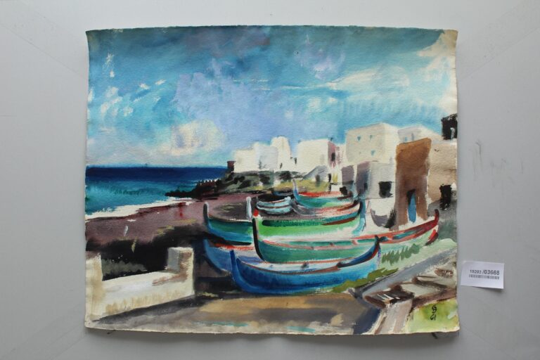 Boote am Strande von S. Vincenzo Stromboli - Gerd Baukhage 