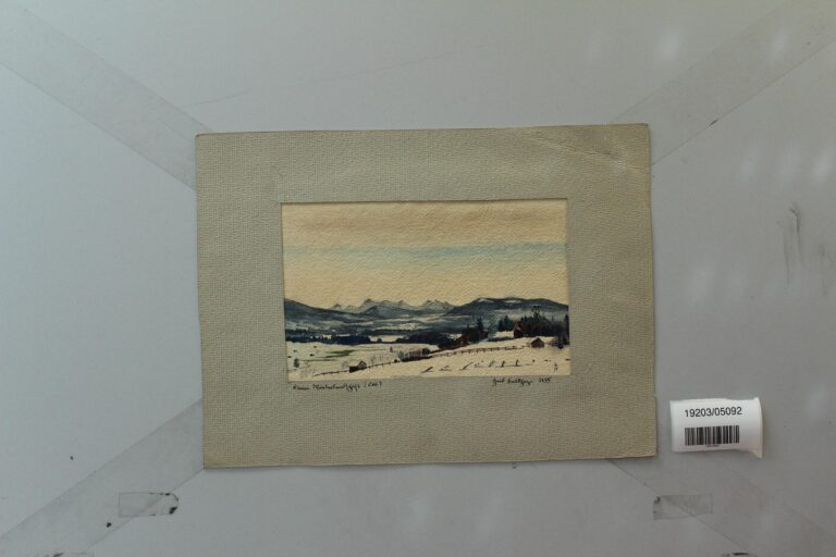 kleine Winterlandschaft (Obb.) - Gerd Baukhage 