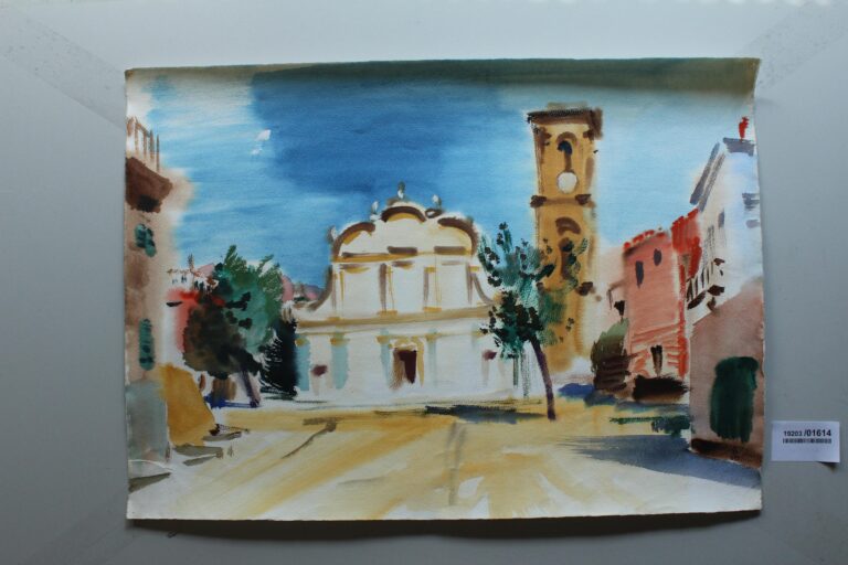 Kirchplatz in (Korsika) - Gerd Baukhage 