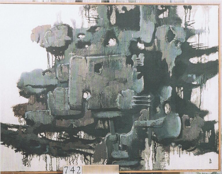 Materialbild in Eisenformen - Gerd Baukhage 