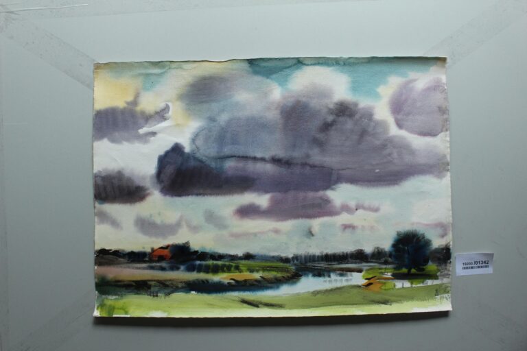 Lippelandschaft mit Wolken - Gerd Baukhage 