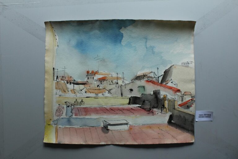 Morgen auf der Terasse (Calvi Korsika) - Gerd Baukhage 