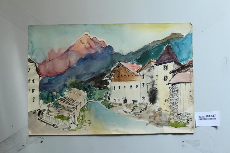 Häuser in Stuben (Blick auf den Mondin) - Gerd Baukhage 