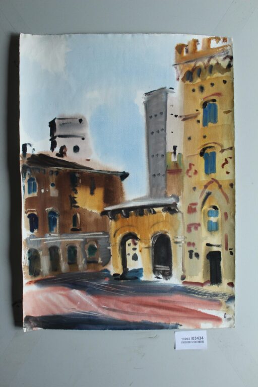 Loggia am Domplatz in S. Gimignano Toscana - Gerd Baukhage 