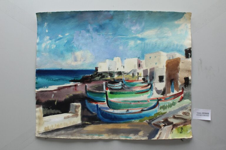 Boote am Strande von S. Vincenzo Stromboli - Gerd Baukhage 