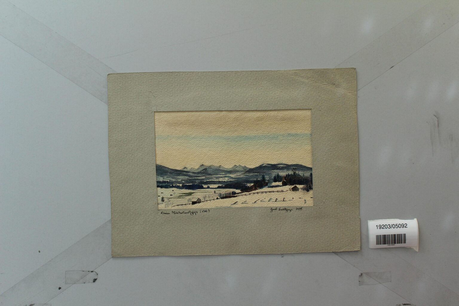 kleine Winterlandschaft (Obb.) - Gerd Baukhage 