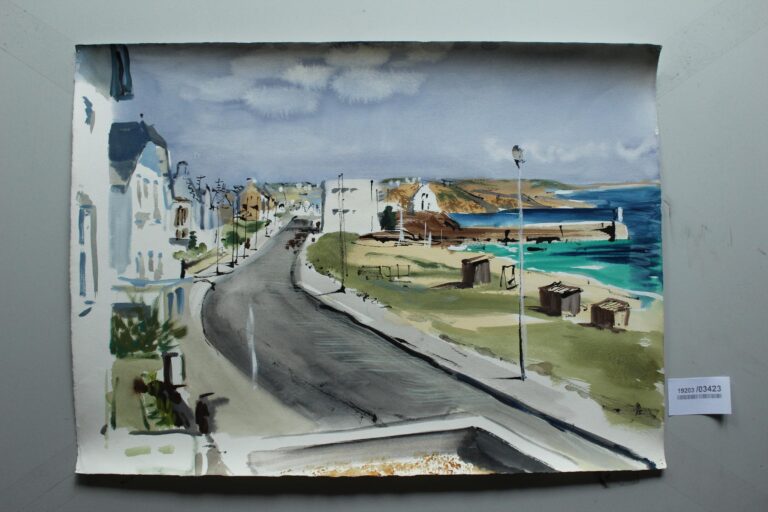 Straße am Strand von Audierne II (Bretagne) - Gerd Baukhage 