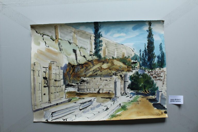 Ruinenfeld am Südhange der Akropolis in Athen - Gerd Baukhage 
