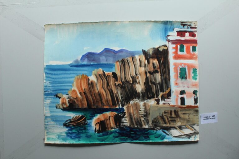 Felsen im Hafen von Riomaggiore - Gerd Baukhage 