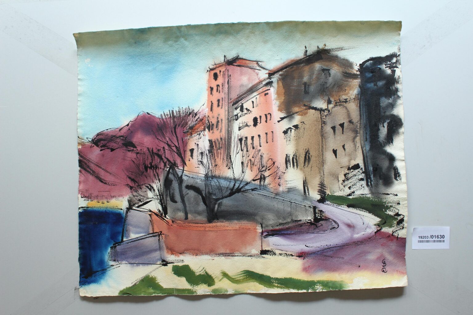 Stra&szlig;e in der Oberstadt von Calvi (Korsika) - Gerd Baukhage 