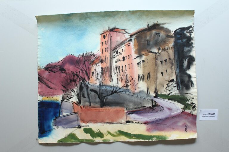 Straße in der Oberstadt von Calvi (Korsika) - Gerd Baukhage 