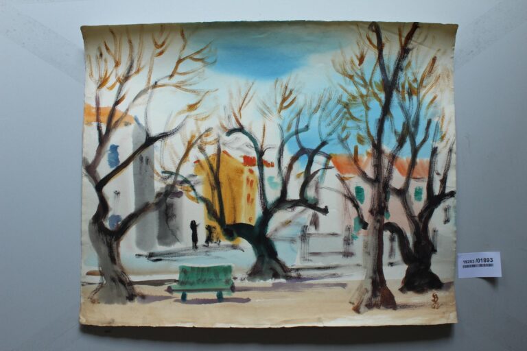 Platz in Clavi (Korsika) - Gerd Baukhage 