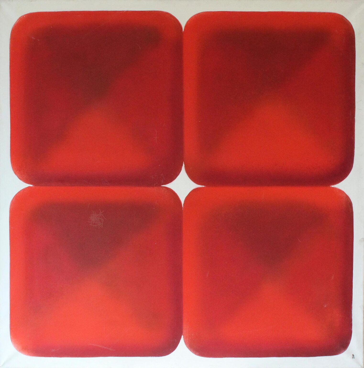 (rechteckige rote Kn&ouml;pfe) - Gerd Baukhage 