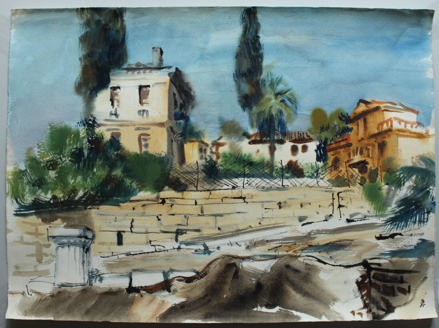 H&auml;user in Athen &ndash; Platz - Gerd Baukhage 