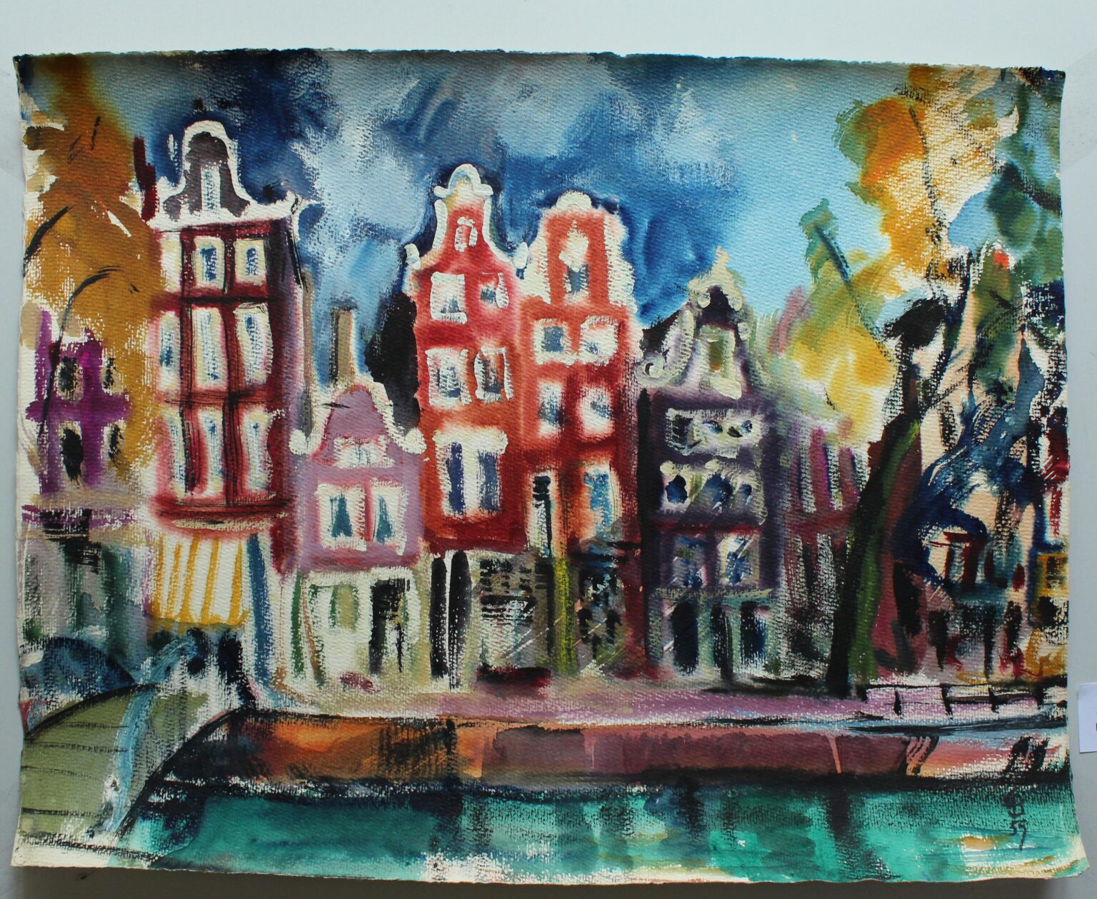 H&auml;user an der Brovergracht in Amsterdam - Gerd Baukhage 