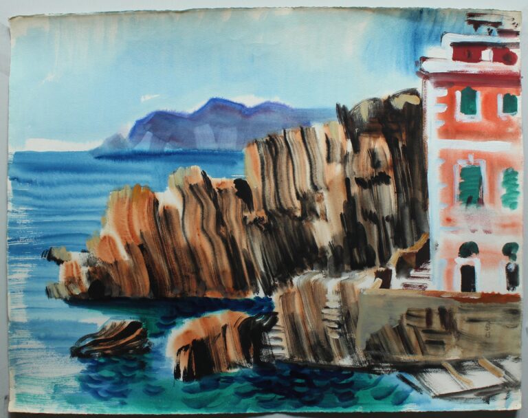 Felsen im Hafen von Riomaggiore - Gerd Baukhage 