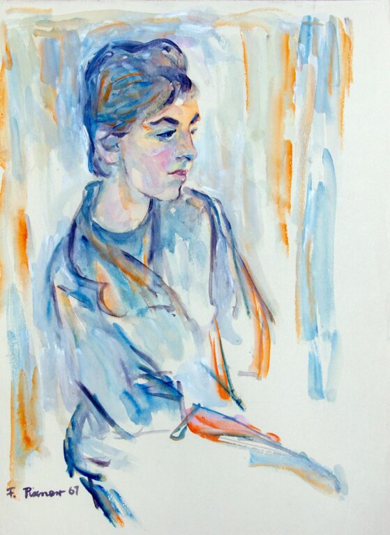 Portrait of a Young Woman - Franz Pixner 