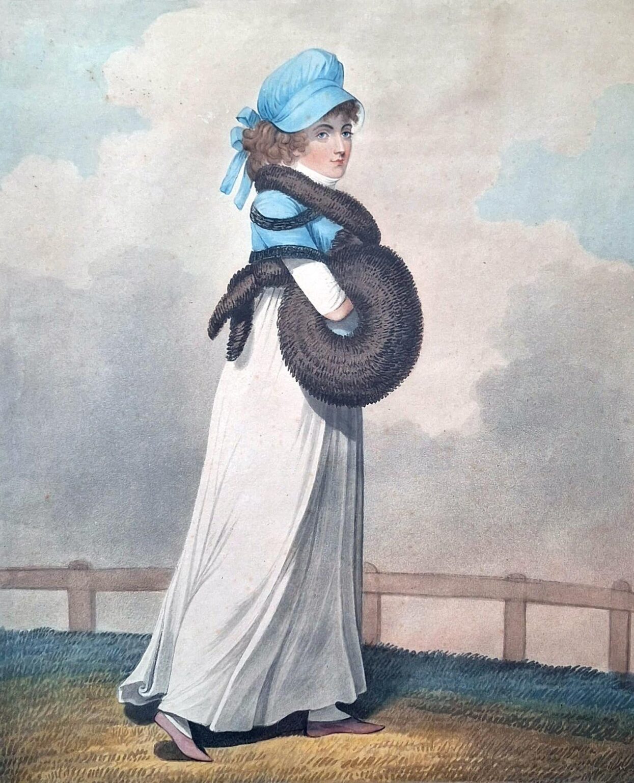 English Copper Engraving, Olivia Primrose 