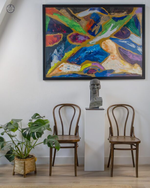 Salon Équilibre - Miklos Nemeth, Veit Korn Imhof Fine Arts, Imhof, Showroom painting and sculpture