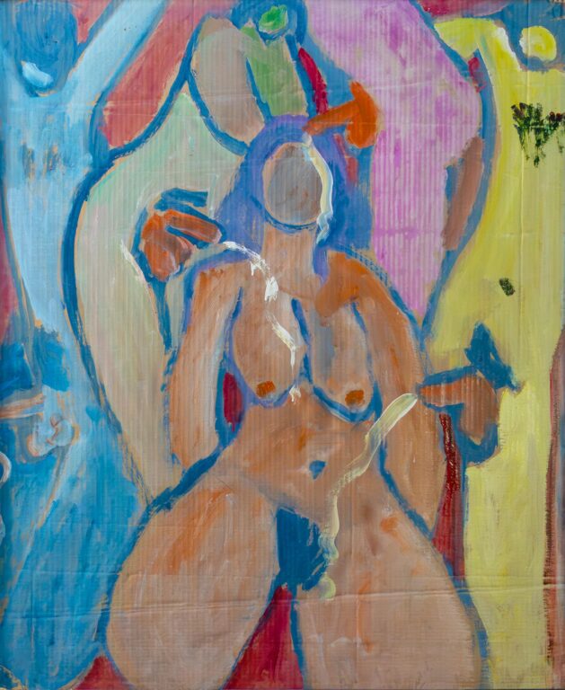 Woman with four Men - Miklos Nemeth Imhof Fine Arts, Imhof, Painting Woman with four Men