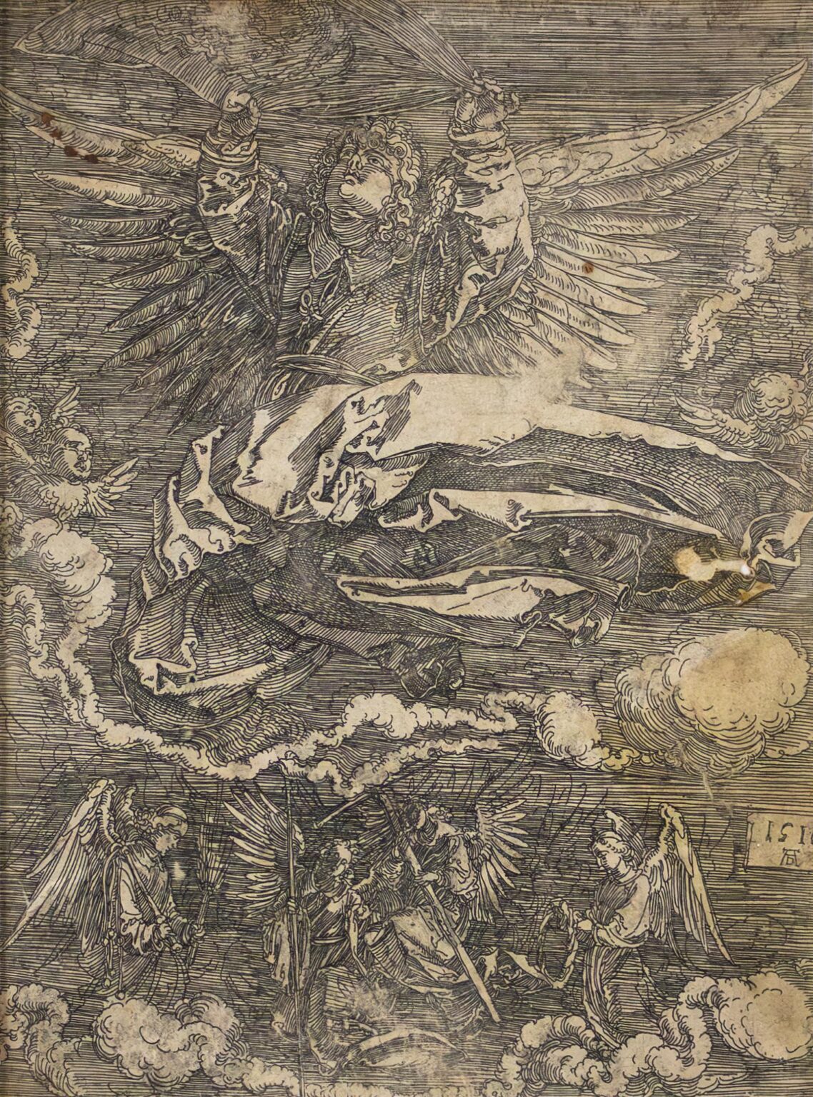 Het zweetdoek, vastgehouden door een engel - Albrecht Dürer Imhof Fine Arts, Imhof, The Sudarium Held by One Angel by Albrecht Dürer