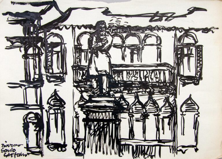 Sketch Piazzo Soulo Stefano - Franz Pixner 