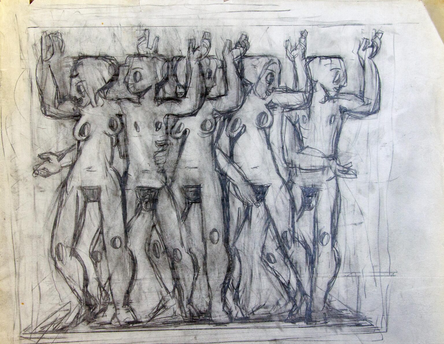 Sketch Expressionist Women - Franz Pixner 