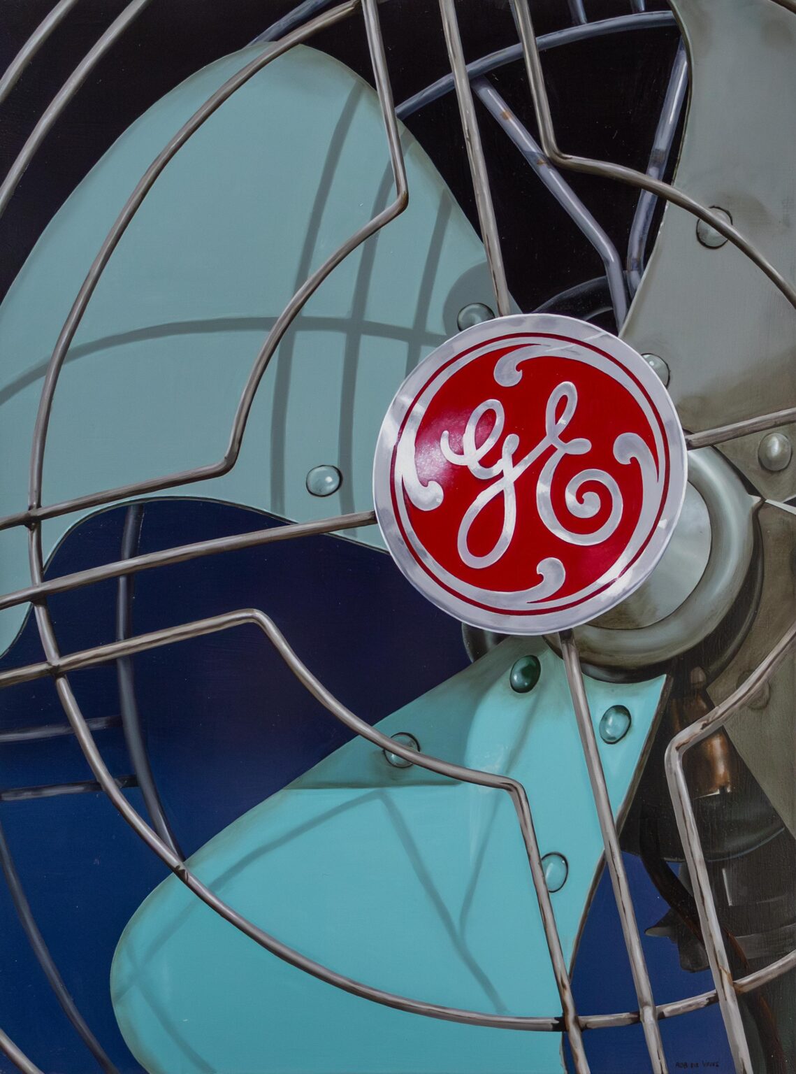 GE fan - Rob de Vries Imhof Fine Arts, Imhof, GE fan painting