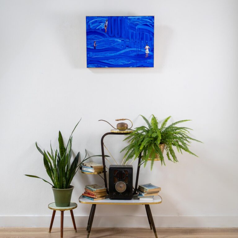 Cobalt Motion - Dave King Imhof Fine Arts, Imhof, Showroom Cobalt Motion with Bluewave by Dave King